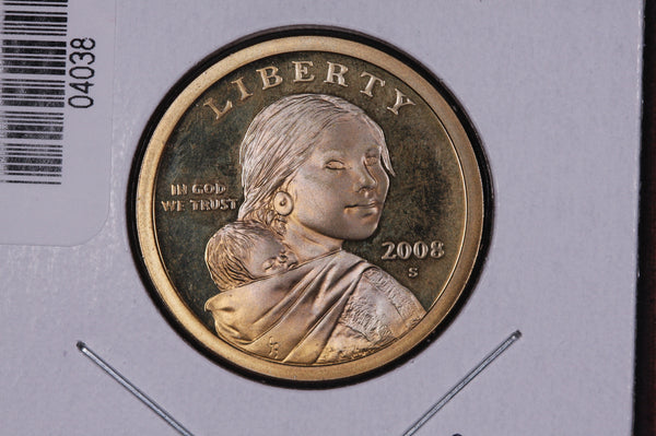 2008-S Sacagawea Dollar. Modern Dollar. Gem UN-Circulated. Store #04038