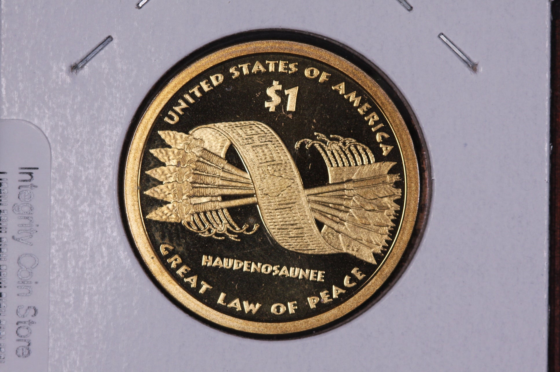 2010-S Native American Dollar. Modern Dollar. Gem UN-Circulated. Store #04044