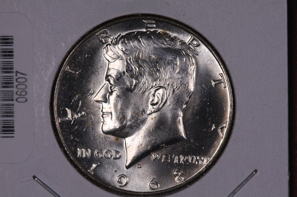 1968-D Kennedy Half Dollar. Modern Half. Gem UN-Circulated. Store #06007