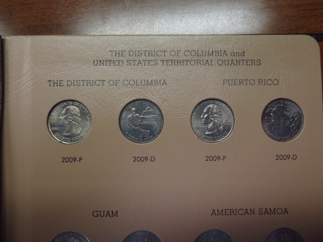 2009 DC and Territorial Quarter Dansco Set. Store # 12362