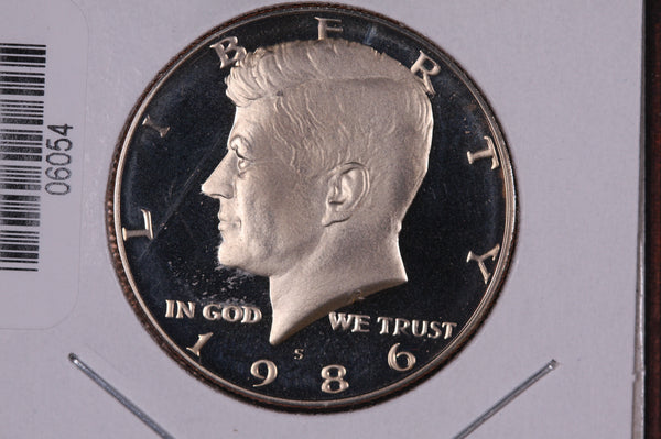 1986-S Kennedy Half Dollar. Modern Half. Gem UN-Circulated. Store #06054