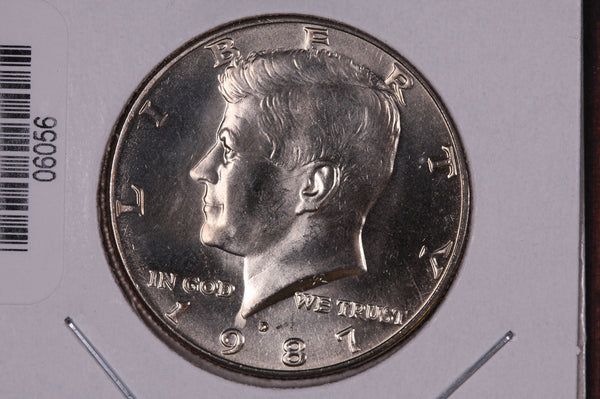 1987-D Kennedy Half Dollar. Modern Half. Gem UN-Circulated. Store #06056