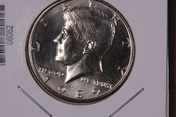 1989-D Kennedy Half Dollar. Modern Half. Gem UN-Circulated. Store #06062
