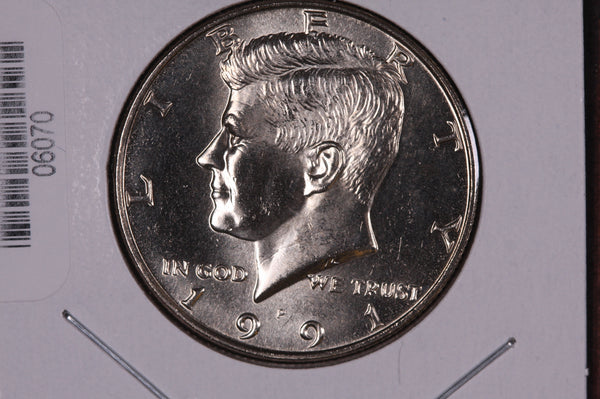 1991-P Kennedy Half Dollar. Modern Half. Gem UN-Circulated. Store #06070