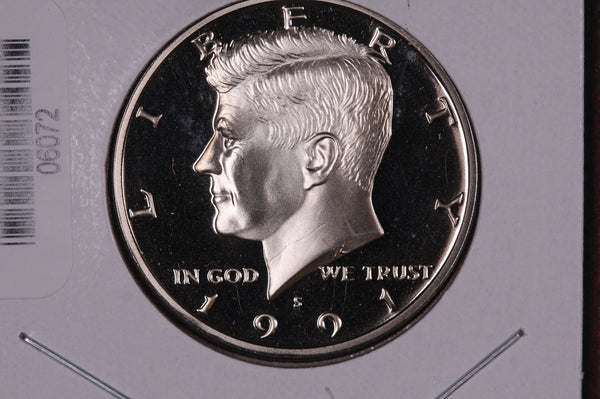 1991-S Kennedy Half Dollar. Modern Half. Gem UN-Circulated. Store #06072