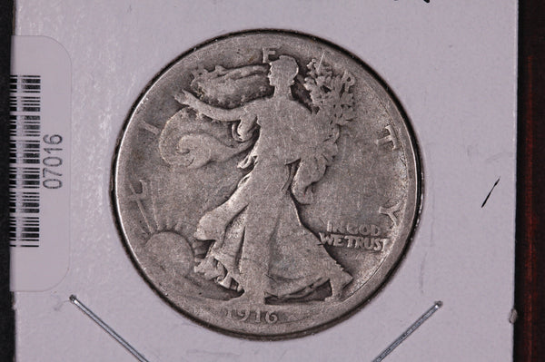 1916 Walking Liberty Half Dollar, Circulated Condition. Store #07016