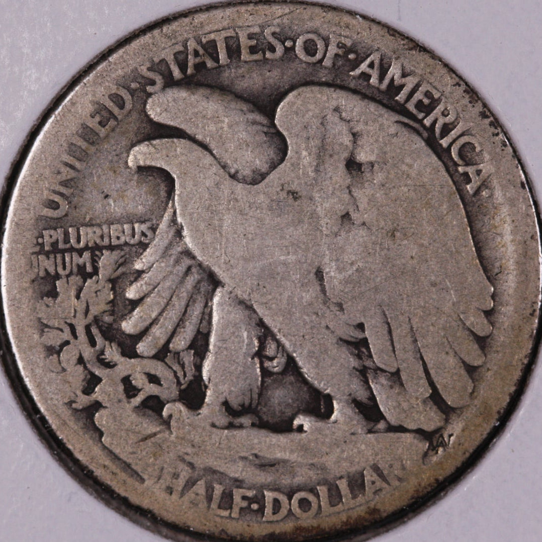 1916-D Walking Liberty Half Dollar, Good Circulated Coin, Store #07032