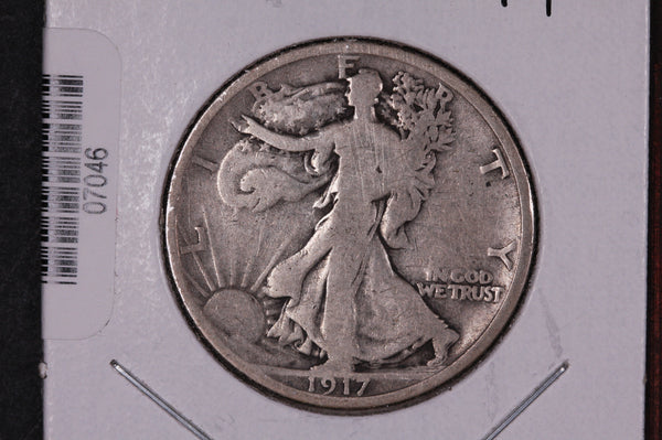 1917 Walking Liberty Half Dollar.  Circulated Condition. Store #07046