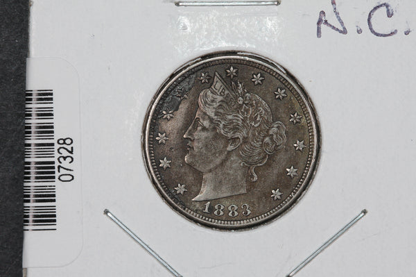 1883 Liberty Nickel, Circulated Collectible Coin, No Cents. Store #07328