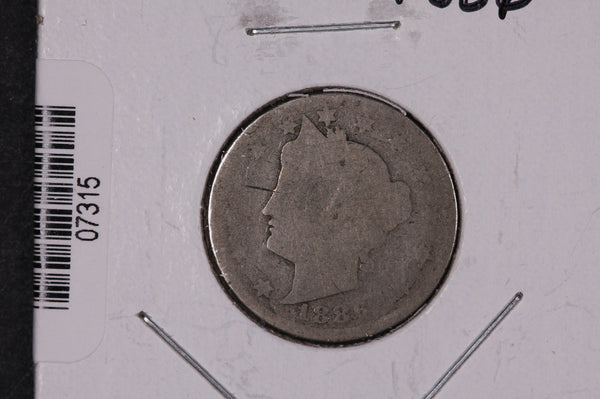 1886 Liberty Nickel, Circulated Collectible Coin.  Store #07315