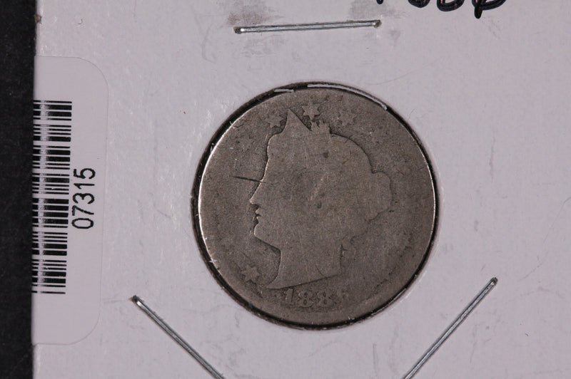 1886 Liberty Nickel, Circulated Collectible Coin.  Store