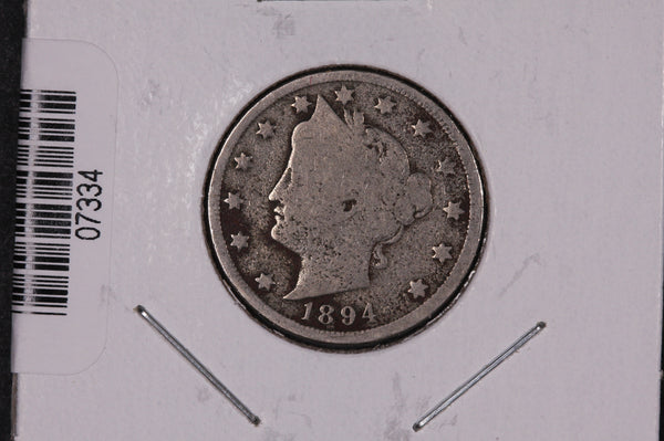 1894 Liberty Nickel, Circulated Collectible Coin.  Store #07334
