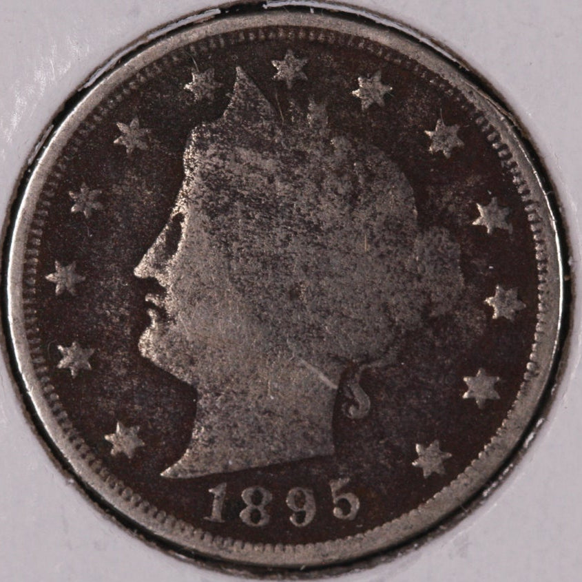 1895 Liberty Nickel, Good+ Circulated Coin, Store #NL973