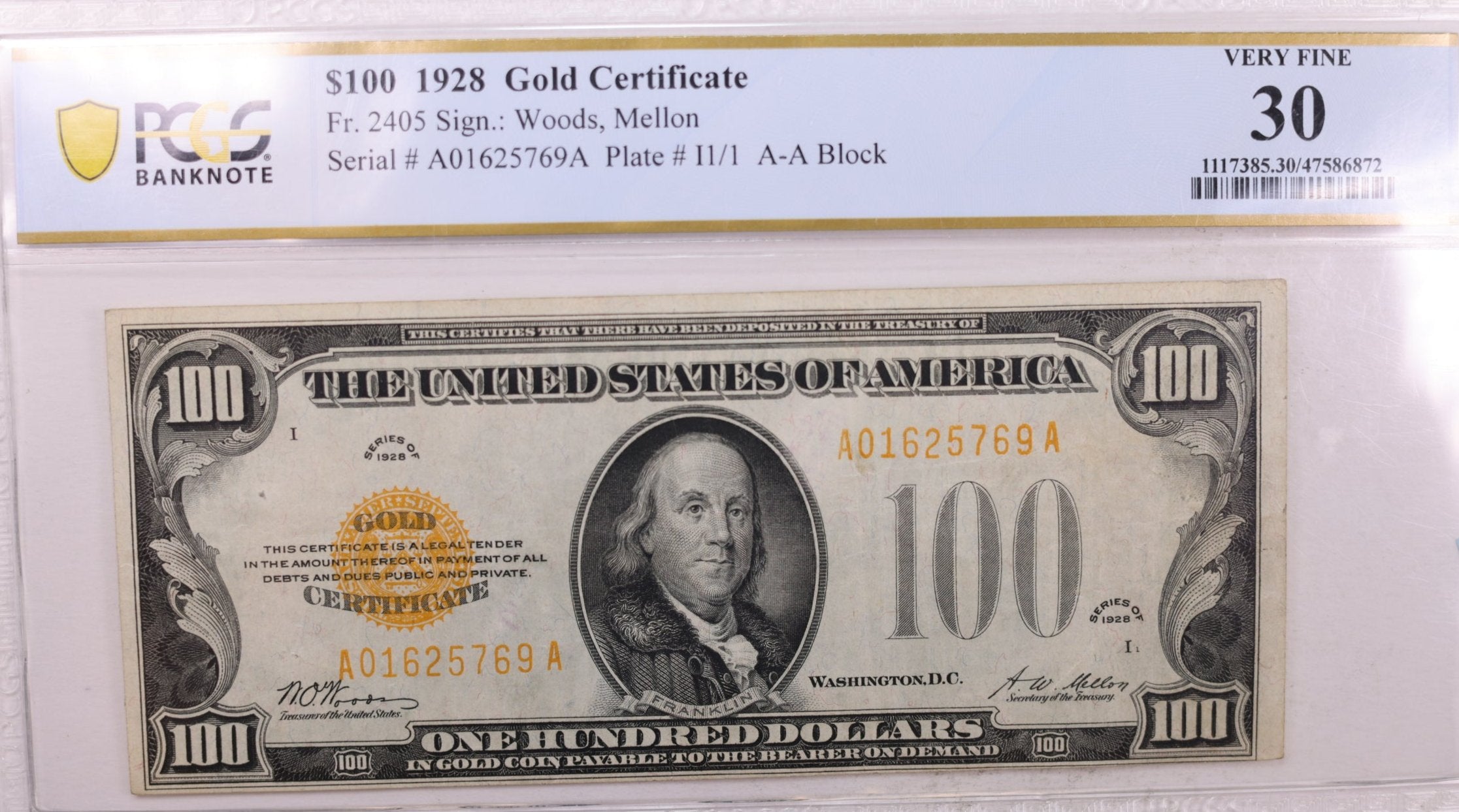 Small Notes - Gold Certificates