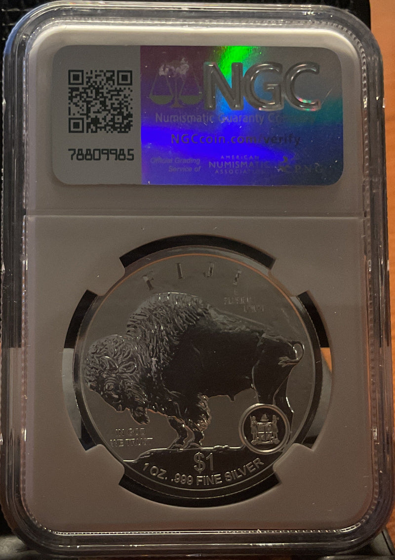 .999 silver, 1 Troy Ounce, 2023 Fractional Buffalo Set, REVERSE PF-70, Store
