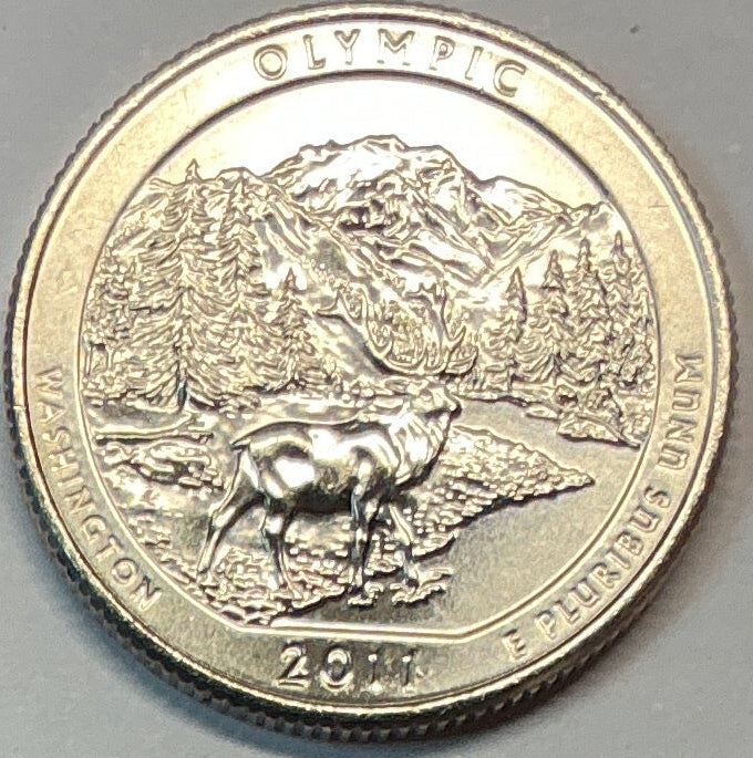 2011-D Brillant Uncirculated, Olympic National Park, Washington, Washington Quarter