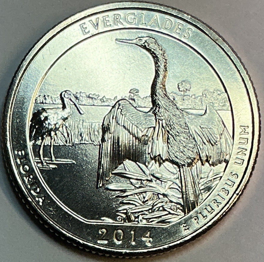 2014-P Uncirculated, Everglades National Park, Florida, Washington Quarter