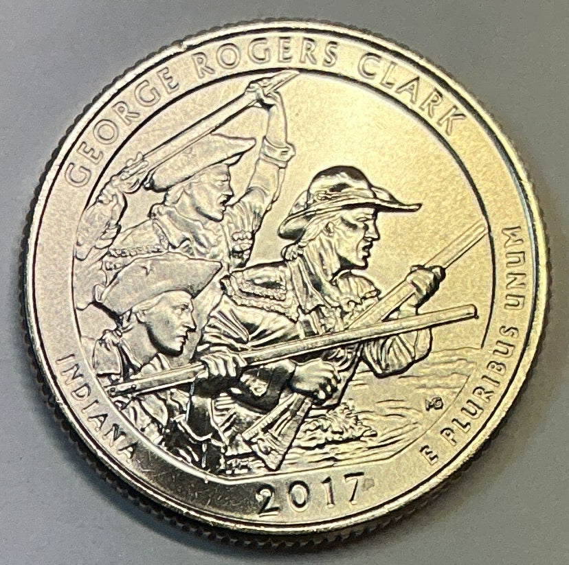 2017-D Uncirculated, George Rogers Clark National Historical Park, Indiana, Washington Quarter