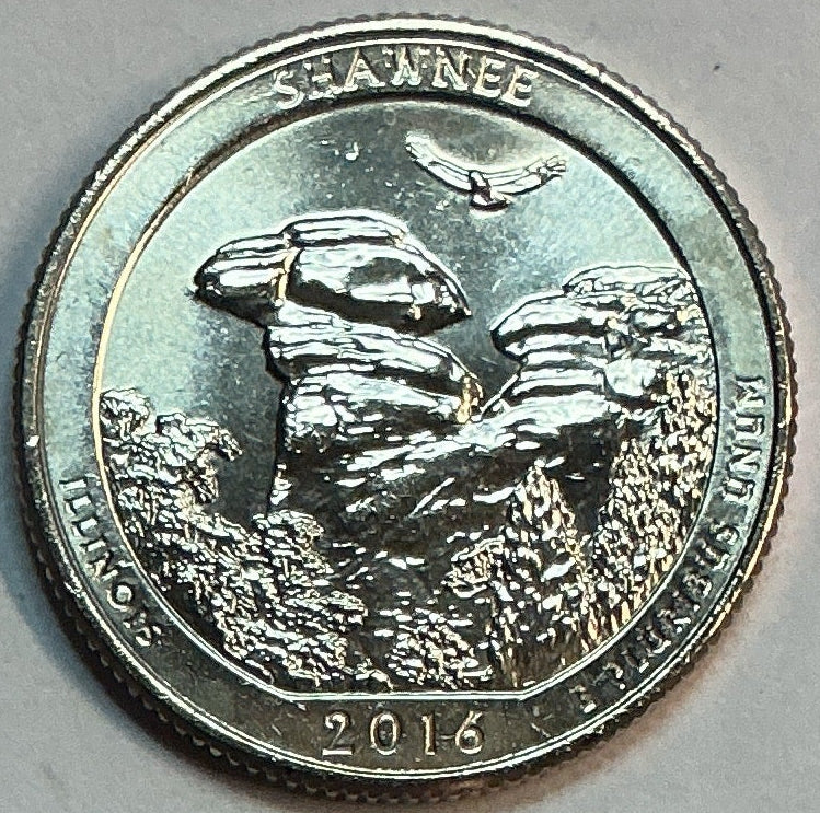 2016-D Uncirculated, Shawnee National Forest, Illinois, Washington Quarter