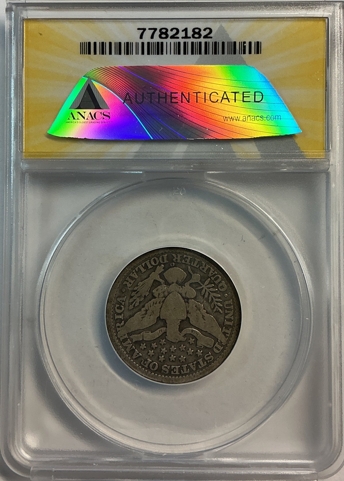 1908-O Barber Quarter, ANACS Good 6. Store #QR1489