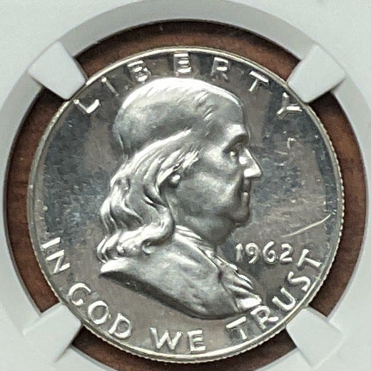1962 Ben Franklin Half Dollar, NGC PF 67, Proof Uncirculated Coin, Store #GHR1813