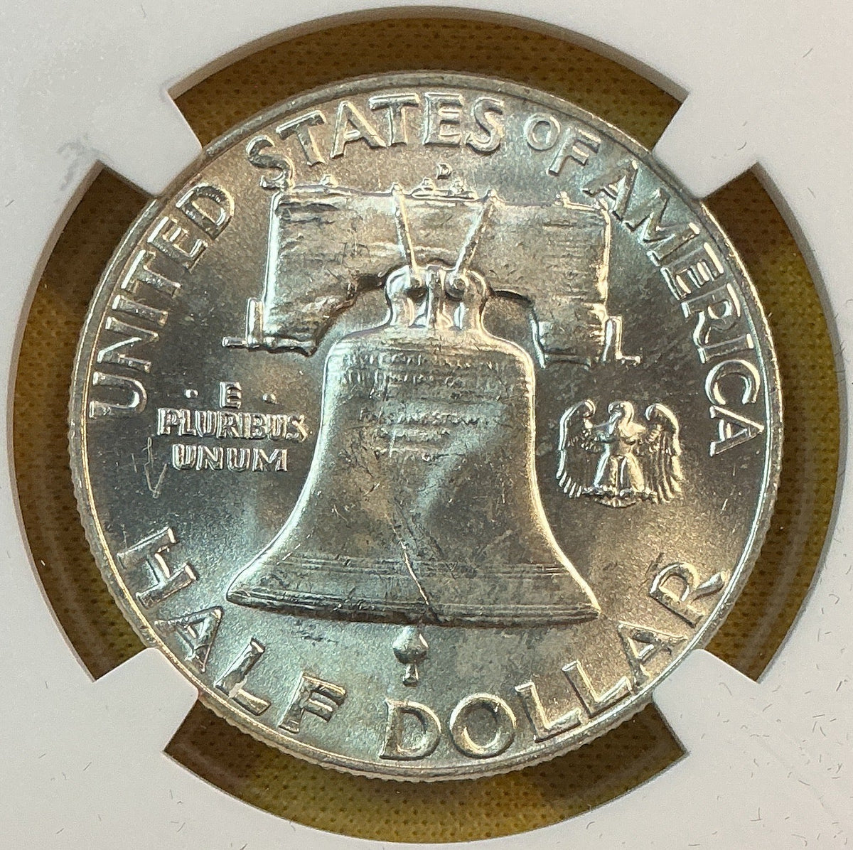 1959-D Franklin Half Dollar, NGC MS 64 FBL, Store #HR2114
