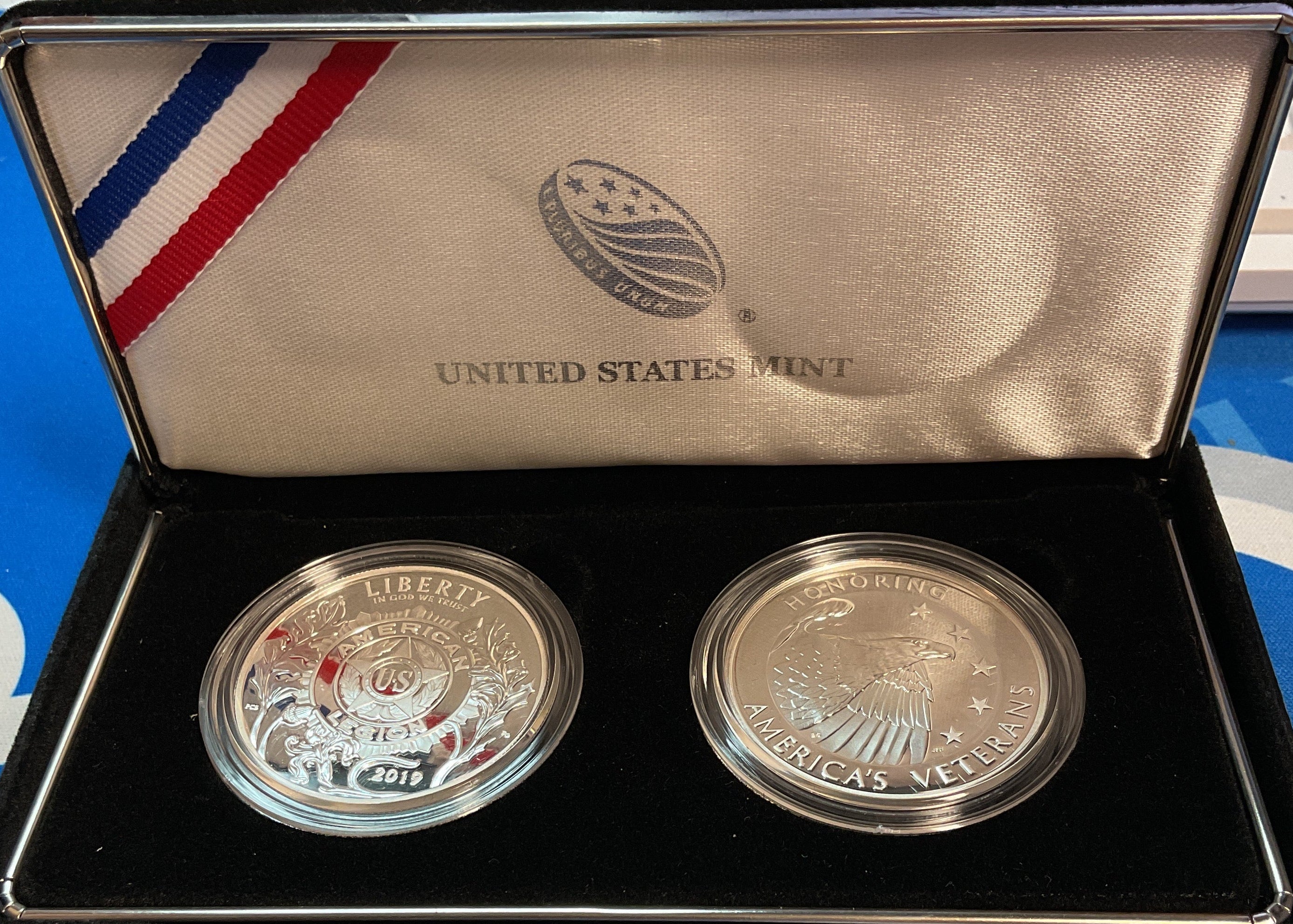 2019 American Legion, Proof Silver Dollar and Silver Medal Set, #SR012