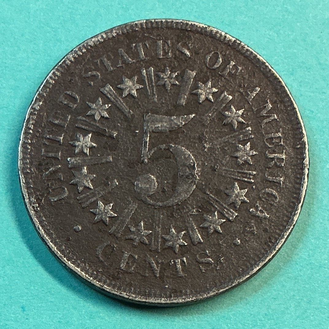 1866 Shield Nickel, Extra Fine Circulated Coin, Store #NL096