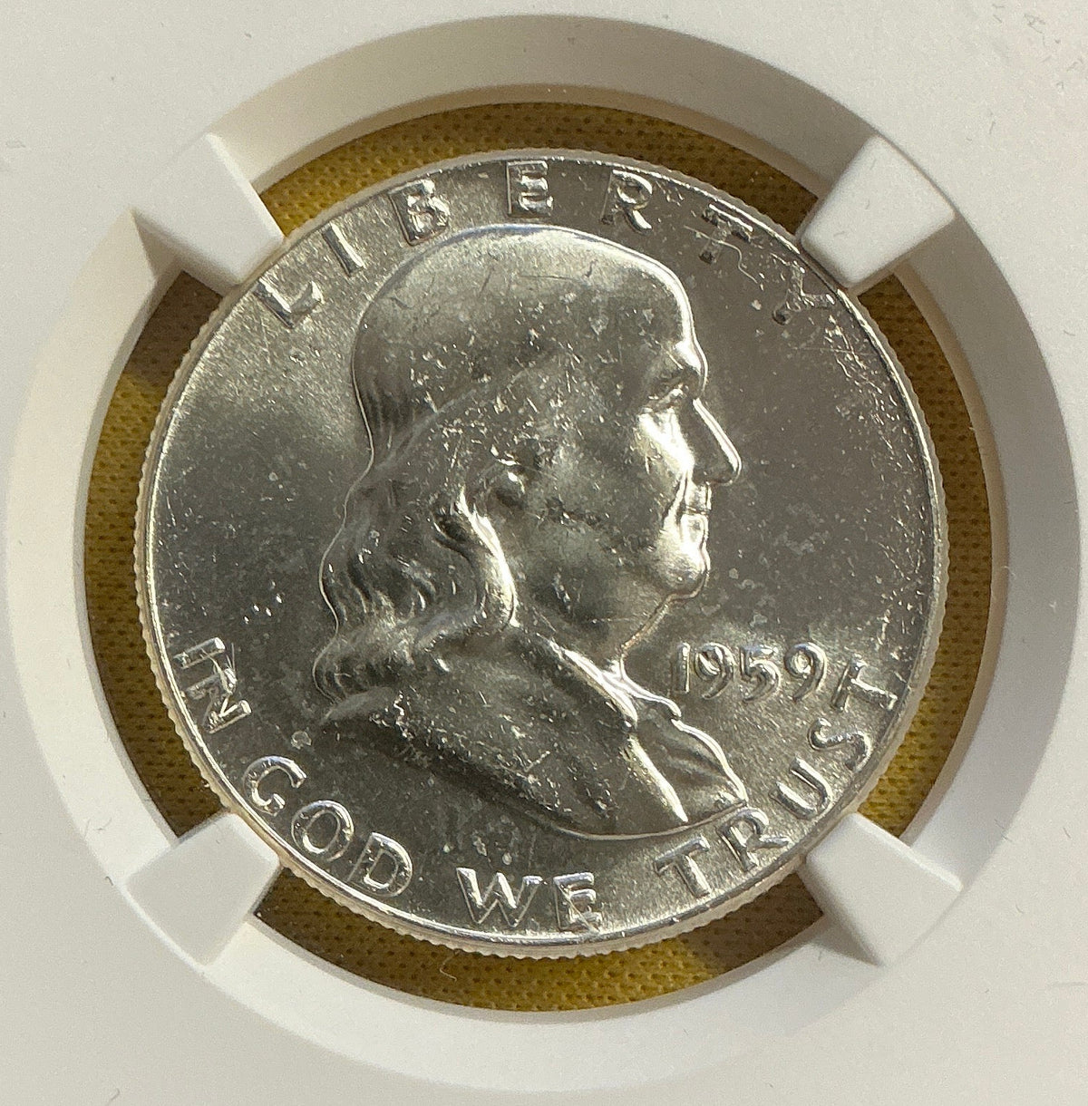 1959 Franklin Half Dollar, NGC MS 63, Store #HR2100