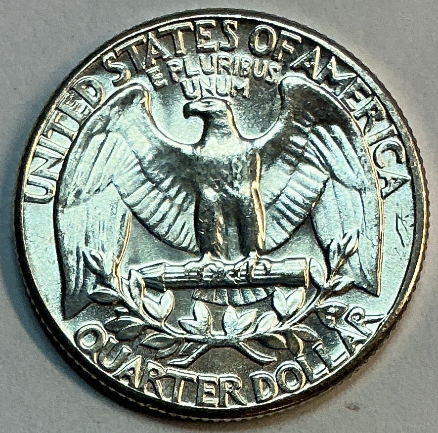 1963 Silver Washington Quarter., Uncirculated Coin., Store #QR1793