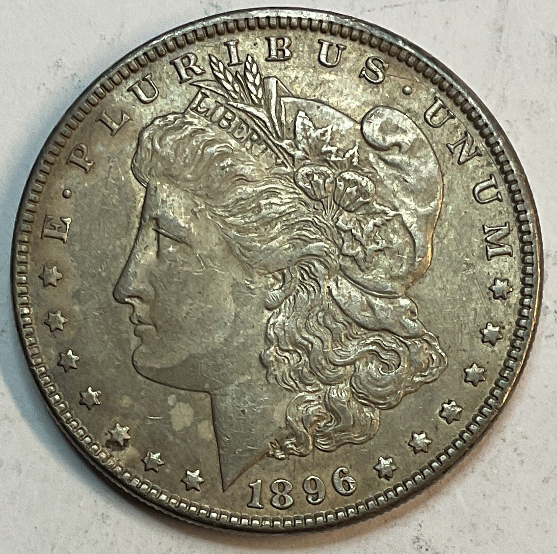 1896 Morgan Dollar, Extra Fine Circulated Coin, Store #DR09010