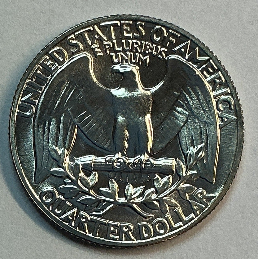 1964 Silver Washington Quarter., Proof Uncirculated Coin., Store #QR1798