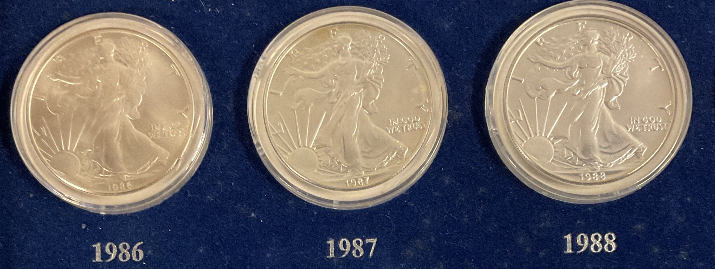 1986-2000 American Eagle Silver Dollar Collection, 15 Coins! Store# AE001