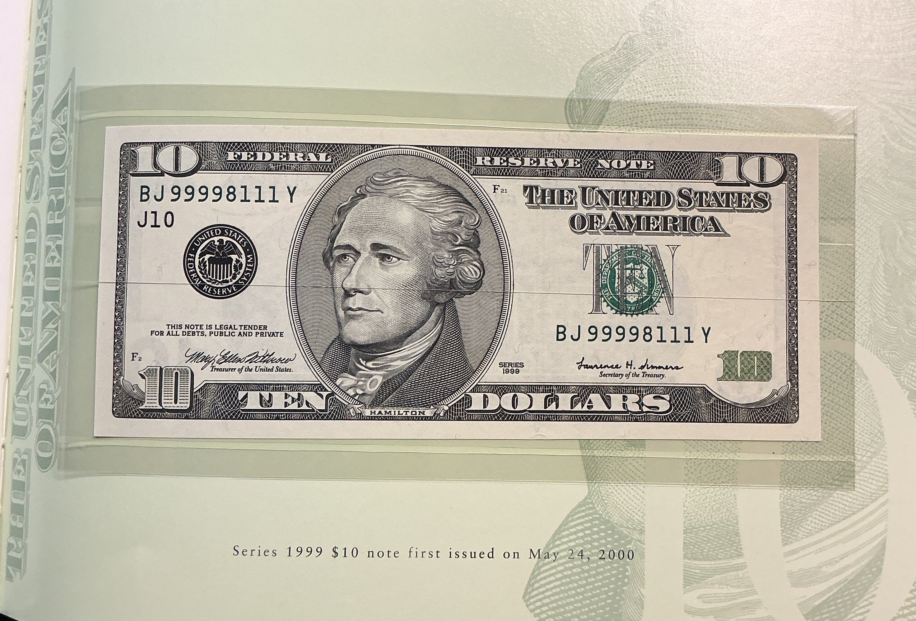 1995, 1999 Premium Federal Reserve Set Series 1995 & 1999, BEP, #FRN011
