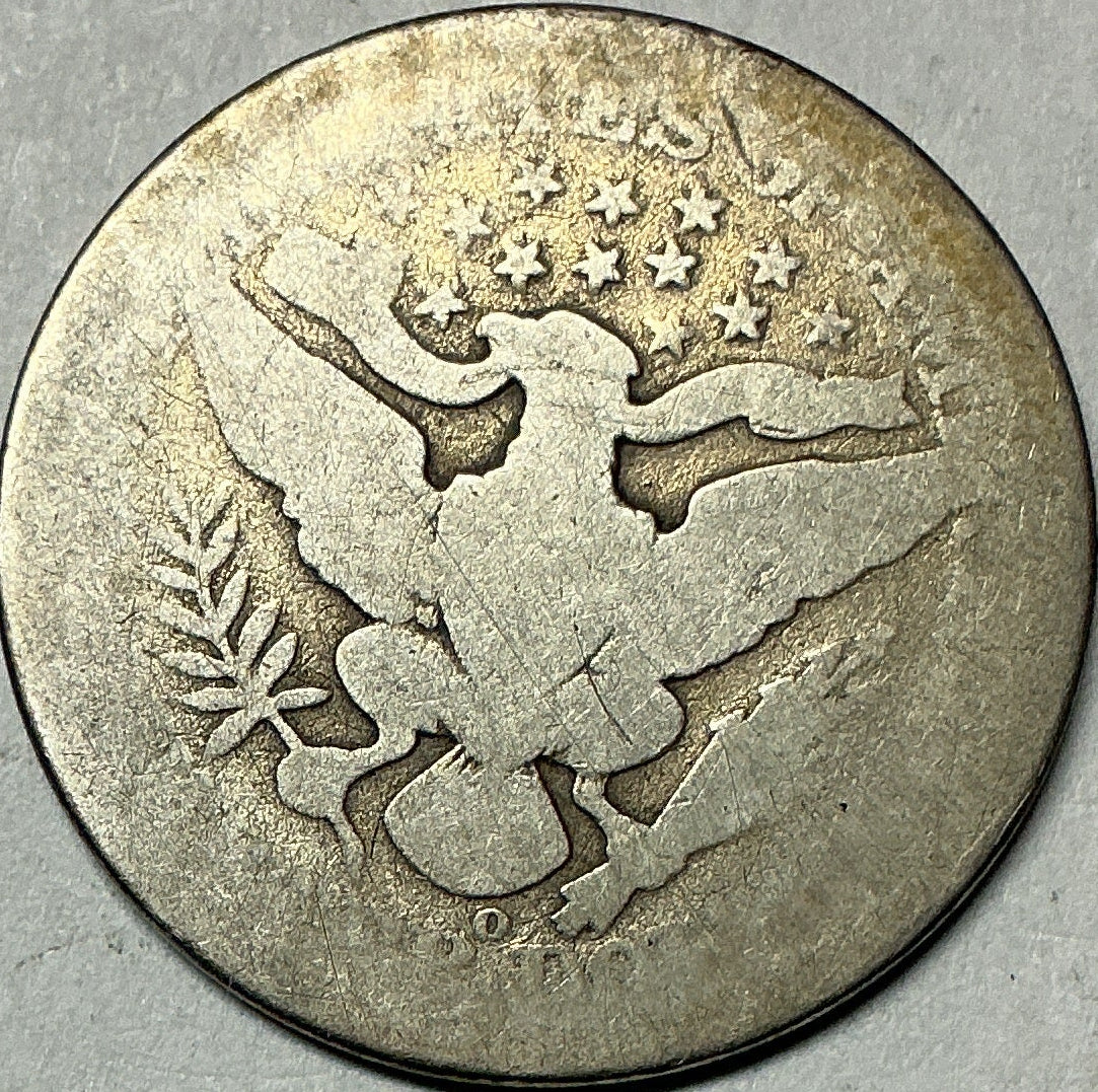 1909-O Barber Quarter, About Good Circulated Coin, Store #QR1966