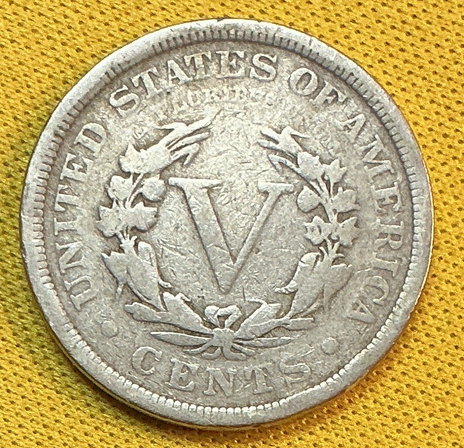 1904 Liberty Nickel, Very Good Circulated Coin, Store #NL890