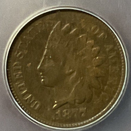 1877 Indian Head Cent, F-15, Fine Circulated Coin, Store #CT1195