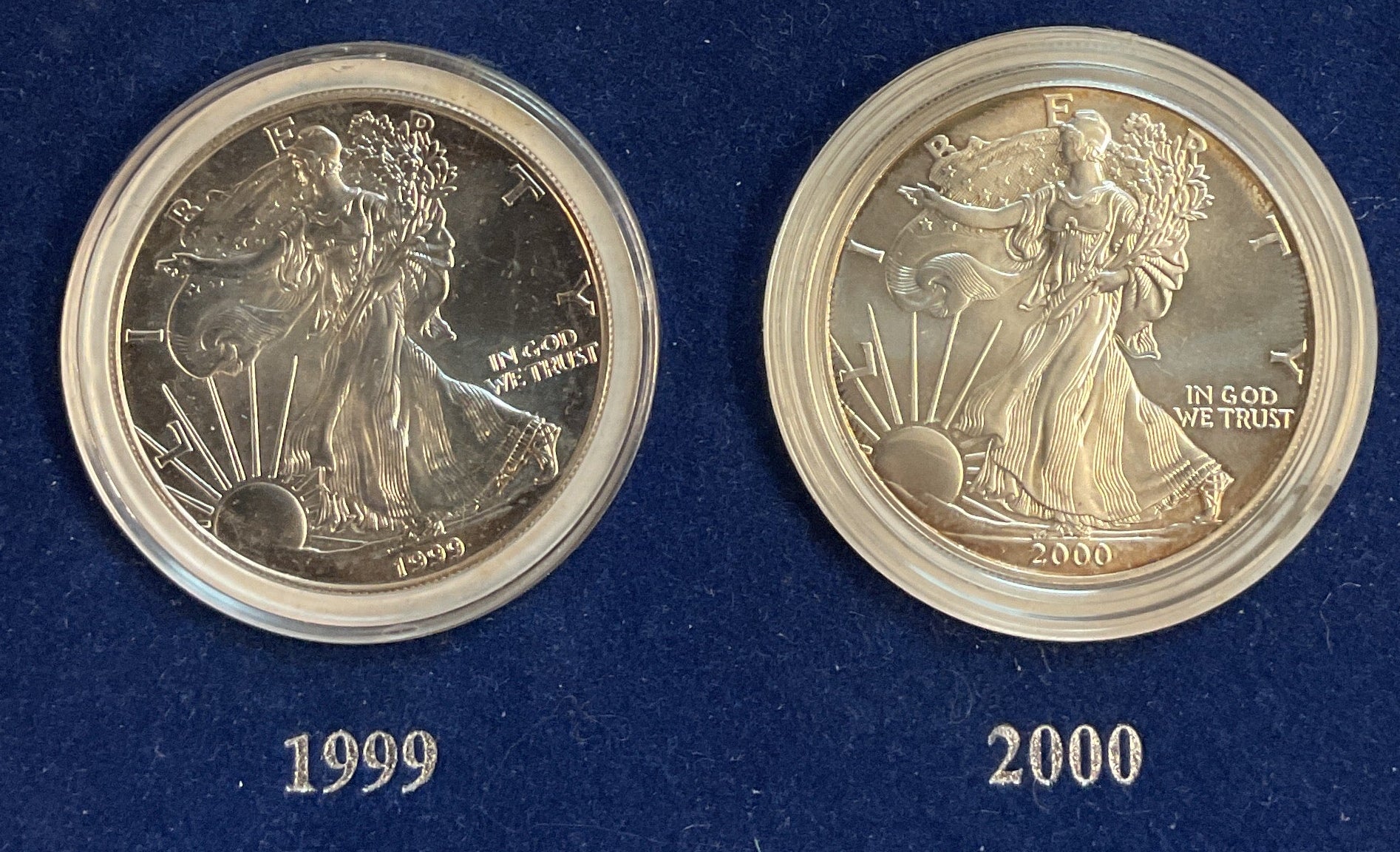 1986-2000 American Eagle Silver Dollar Collection, 15 Coins! Store# AE001