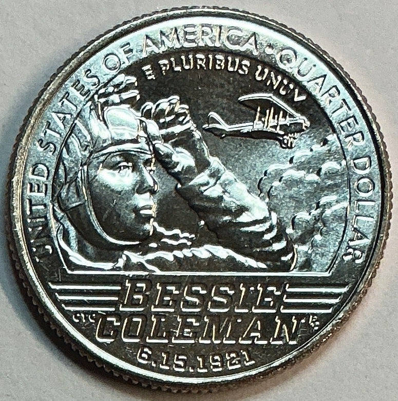 2023-D Bessie Coleman, Washington Quarter, American Women Collection 2022-2025