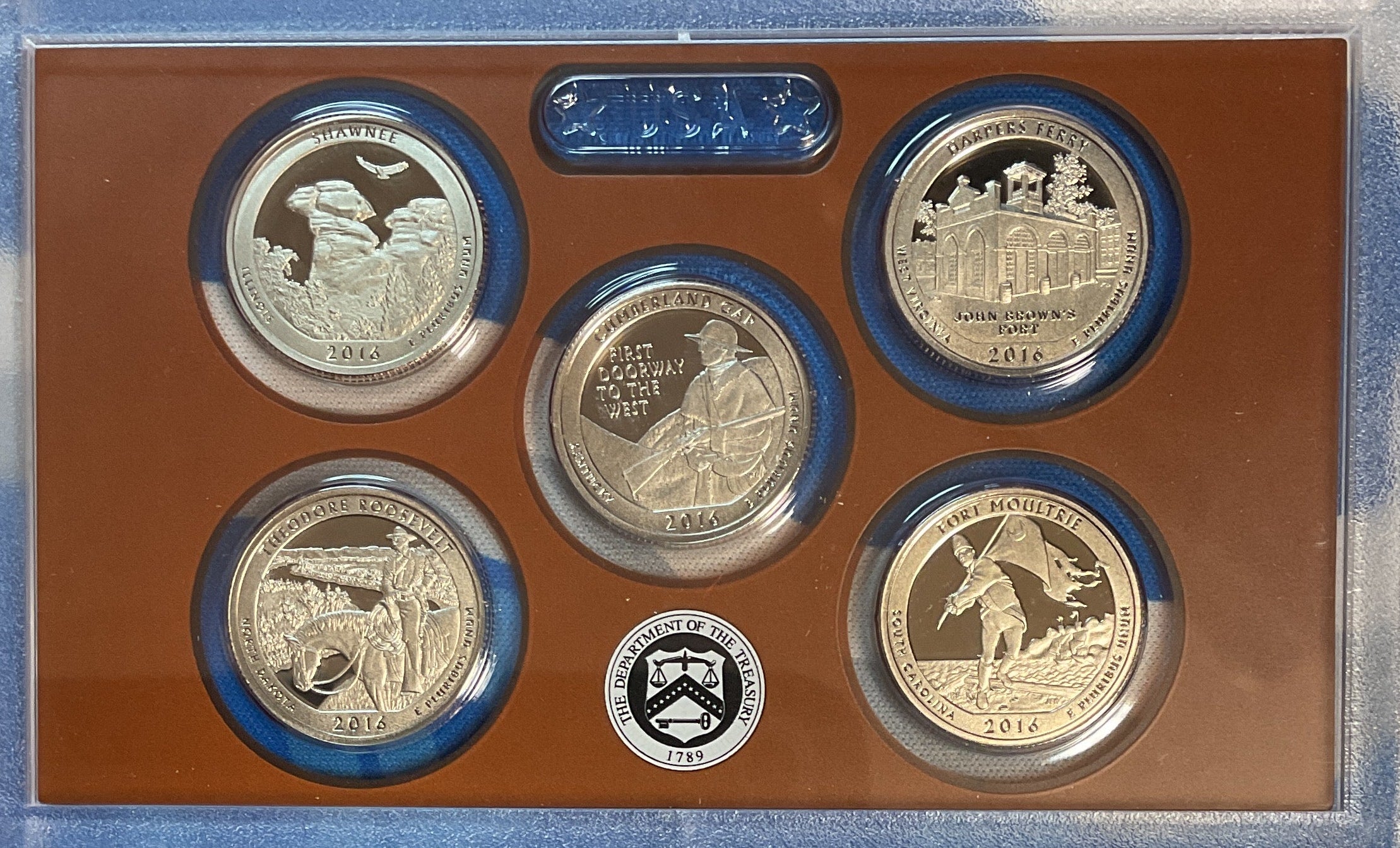 2016 U.S. Mint America the Beautiful Quarters Proof Set, in Original Government Packaging