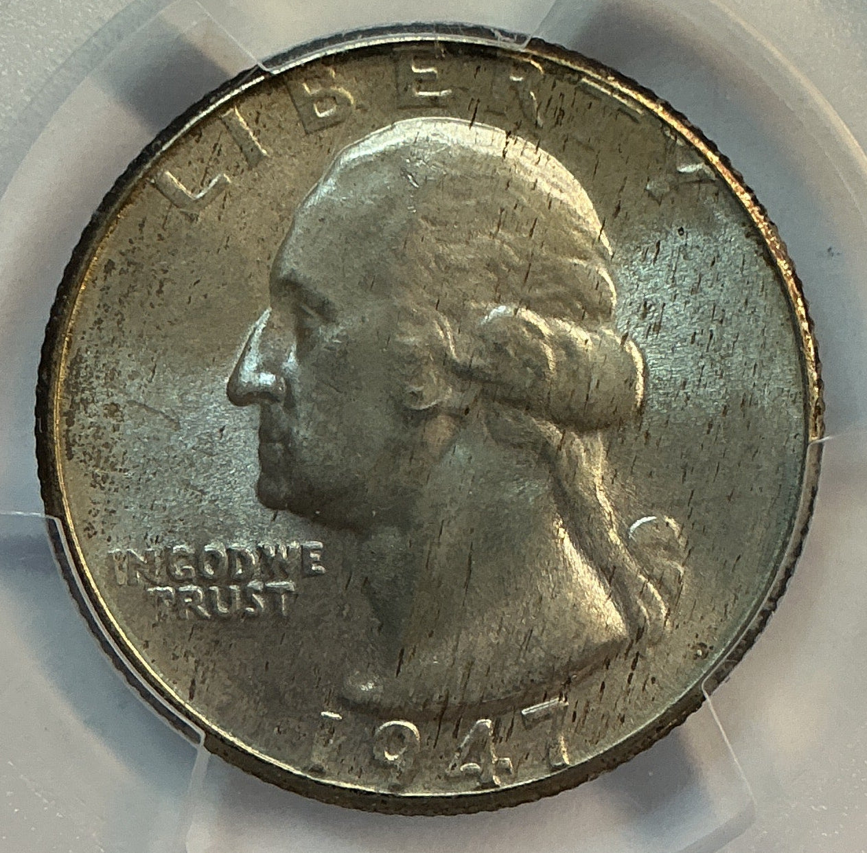 1947-D Washington Quarter. PCGS MS66 Trader Bea Purple Store #QR1639
