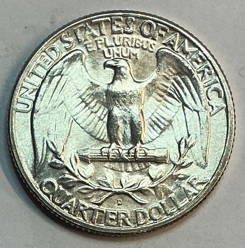 1947-D Washington Quarter, Uncirculated Coin, Store #QR1728