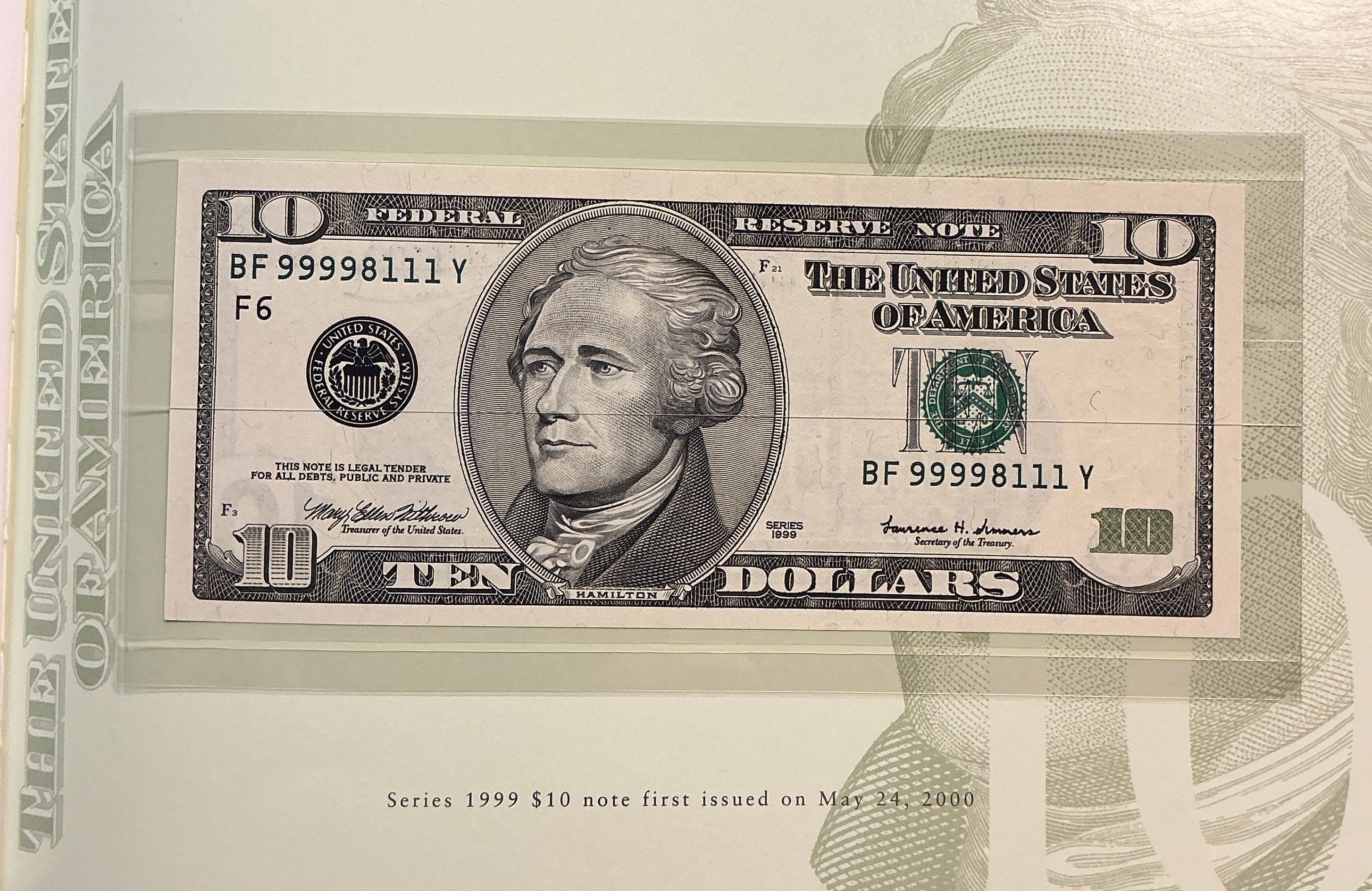 1995, 1999 Premium Federal Reserve Set Series 1995 & 1999, BEP, #FRN011