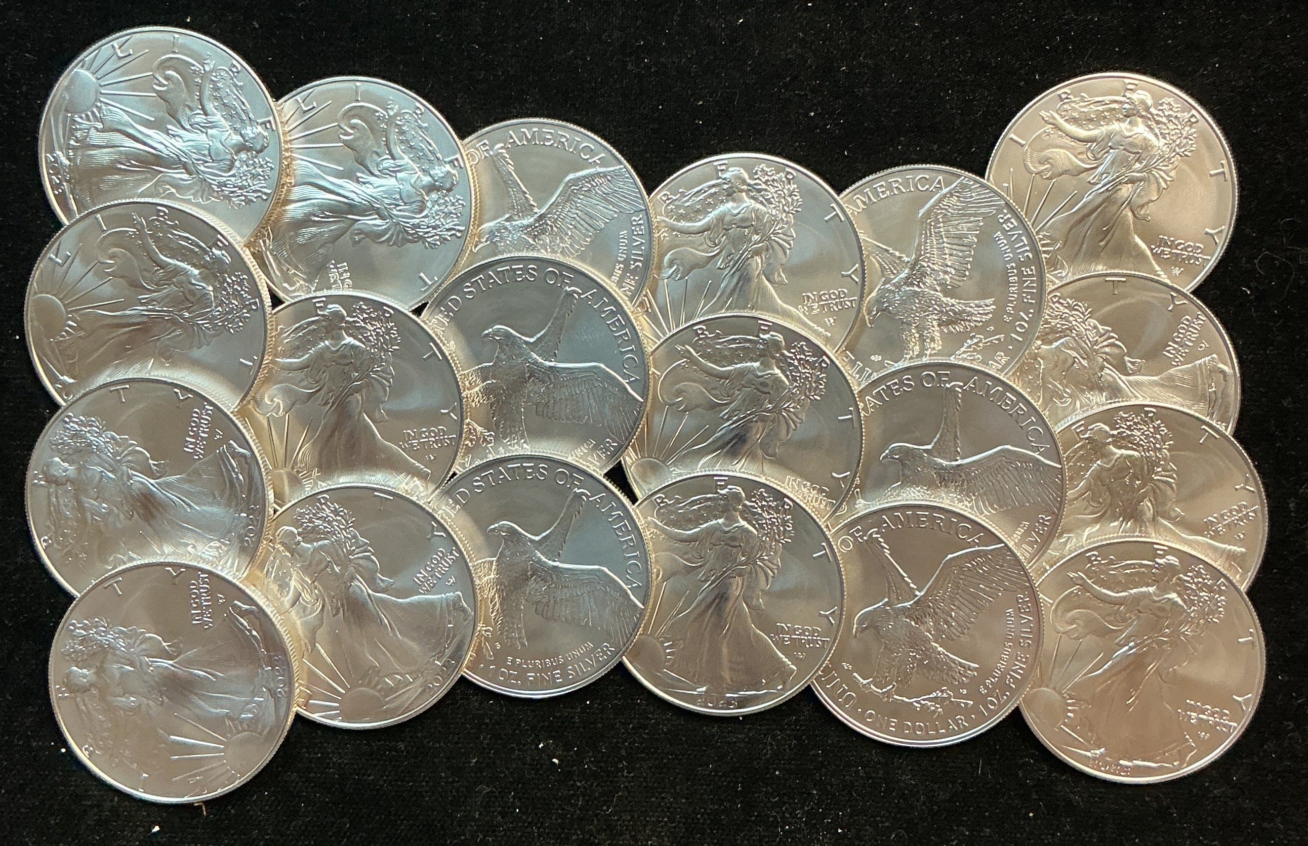 2023 American Silver Eagle Rolls. Store #SR031