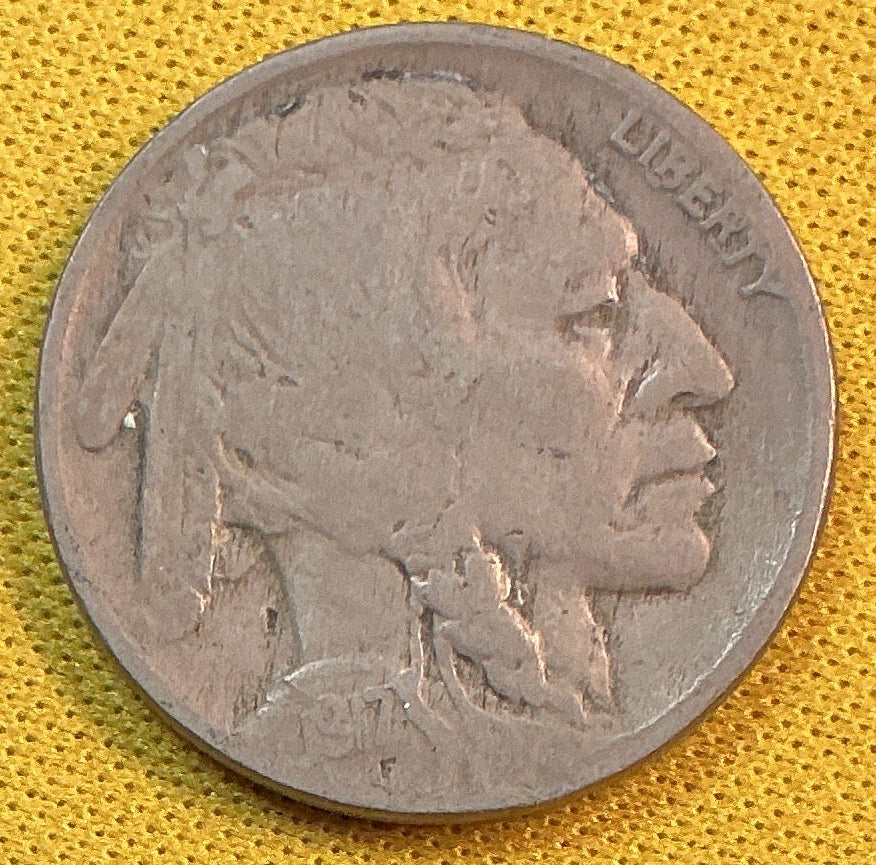 1917 Buffalo Nickel, Very Good Circulated Coin, Store #NL978