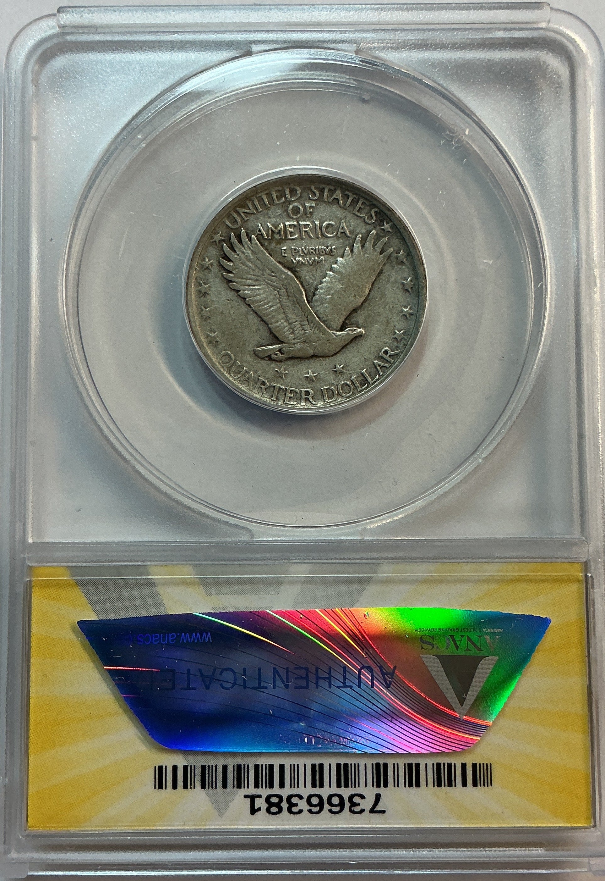 1920 Standing Liberty Quarter, ANACS VF-30, Store #QR1612