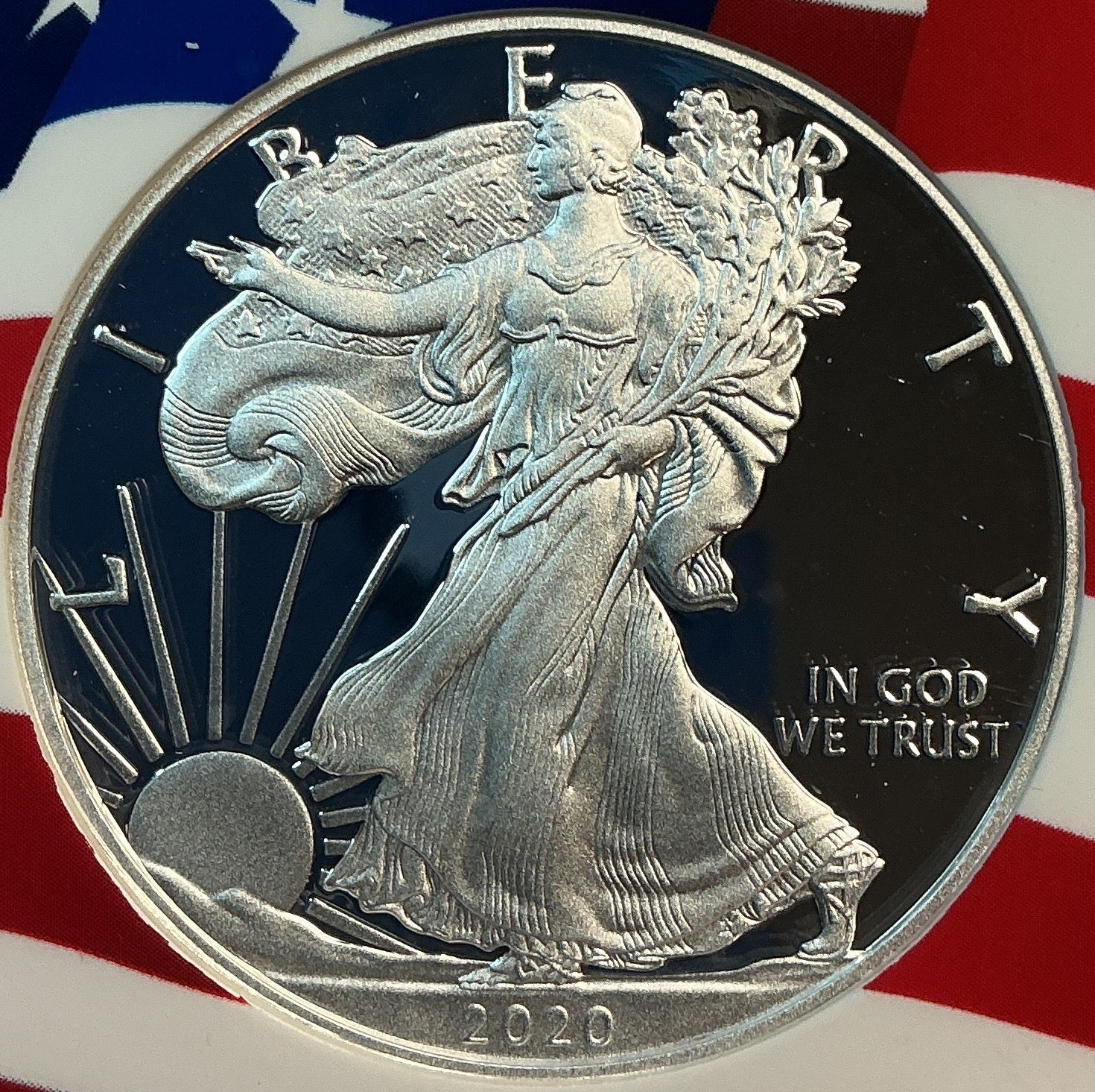 2020-W American Silver Eagle, NGC PF-70 Ultra Cameo, in BOX, Store# AE0372