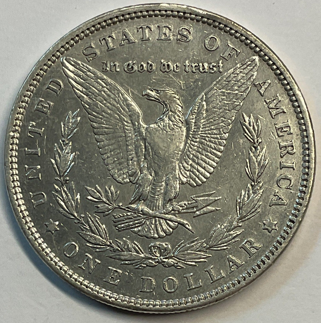 1880 Morgan Dollar, About Uncirculated Coin, Store #DR0849