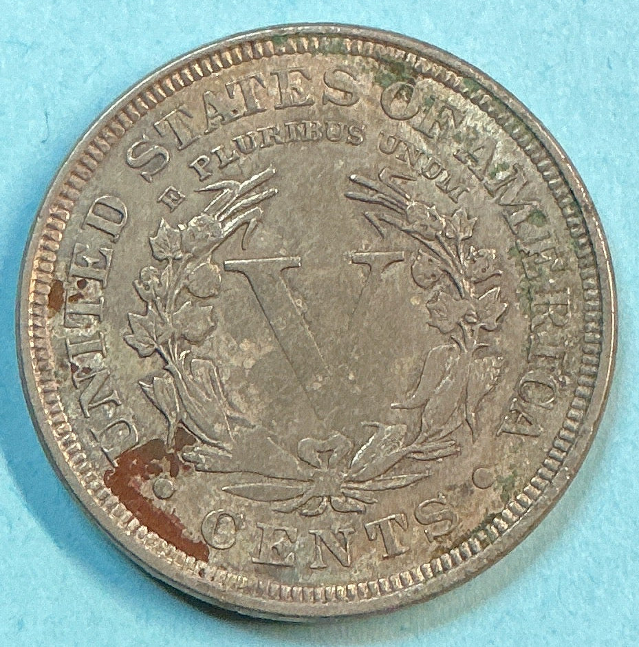 1907 Liberty Nickel, Very Fine Circulated Coin, Store #NL898