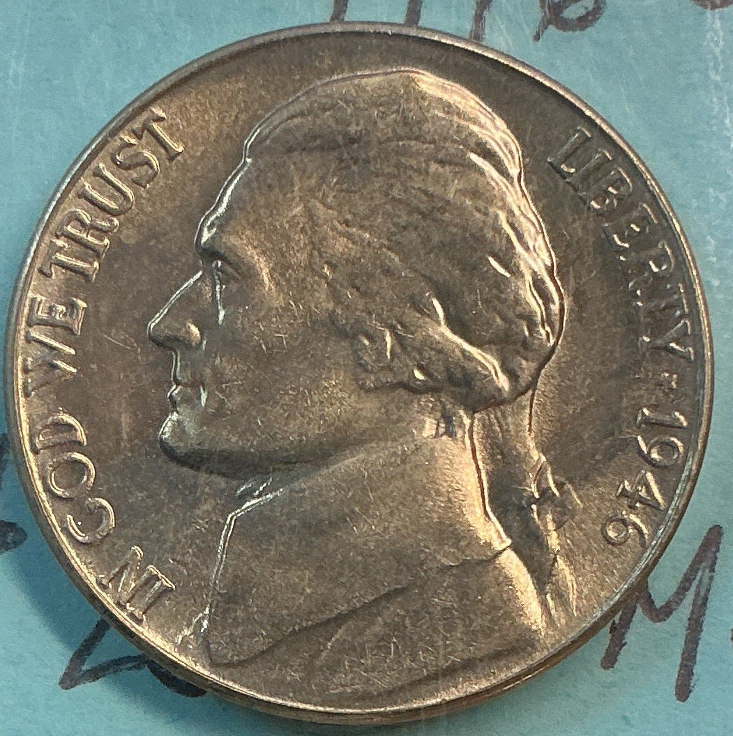 1946-S Jefferson Nickel, Mint State Uncirculated coin, Store #NL1161